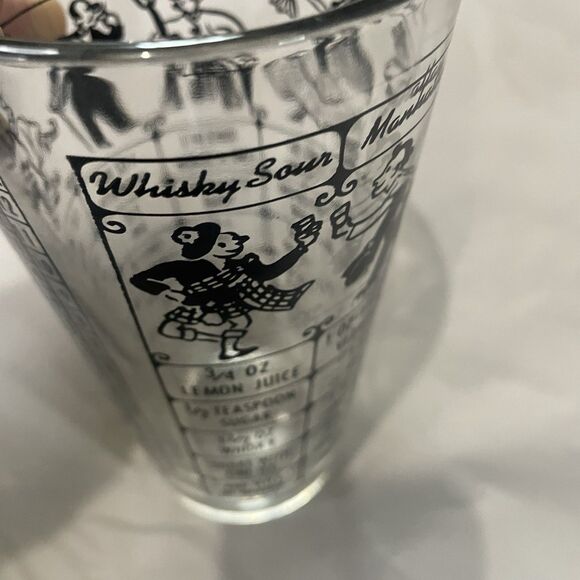 Vintage Mid-Century Barware Drink Mixer Cocktail Shaker Federal Glass Co. Retro - Picture 5 of 8